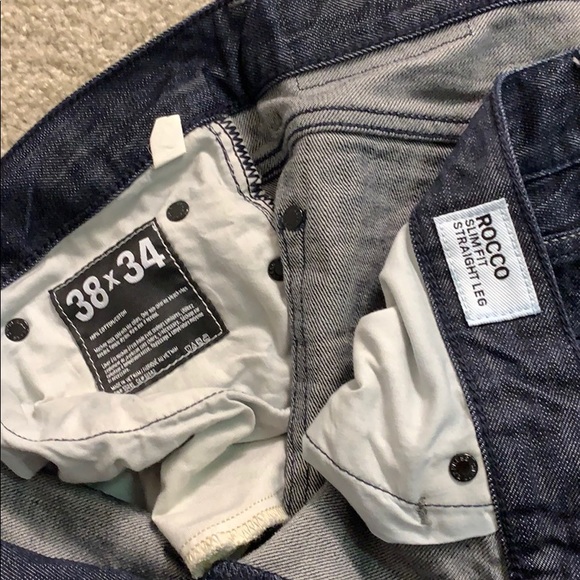 Express Jeans Rocco Slim Fit Straight Leg 38x34 - Picture 2 of 3